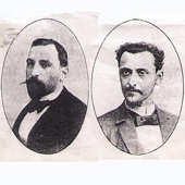 Portraits of the architects of the Grand Palais
On the left: Louis Albert Louvet (1860-1936)
On the right: Henri Adolphe Auguste Deglane (1855-1931)